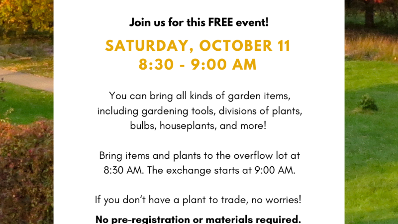 Fall Plant Exchange Flyer